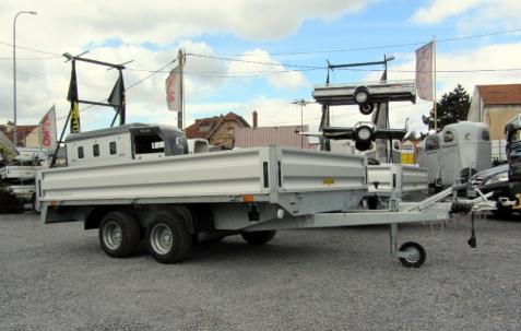 REMORQUE PLATEAU HUMBAUR HN 203118 / HN 253118
