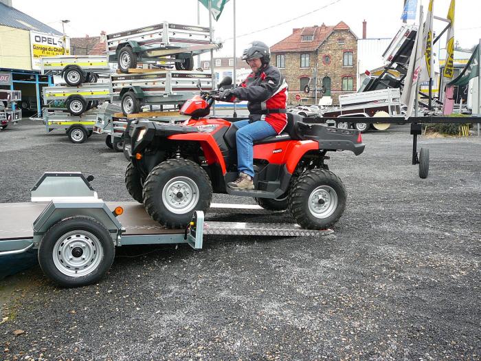 Remorque surbaissée porte quad Duo 13 600kg