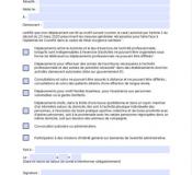 ATTESTATION DE DEPLACEMENT DEROGATOIRE