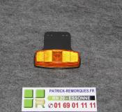 FEU DE POSITION ORANGE DE REMORQUE STARLUX 2207 + SUPPORT