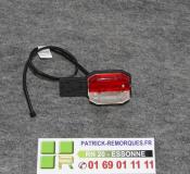 FEU DE GABARIT BICOLORE SUR PLATINE POUR REMORQUE 6882