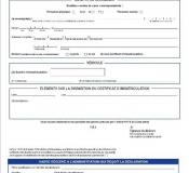 DECLARATION DE PERTE DE CERTIFICAT D'IMMATRICULATION