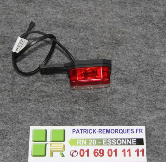 FEU DE GABARIT BICOLORE SUR PLATINE POUR REMORQUE 6882