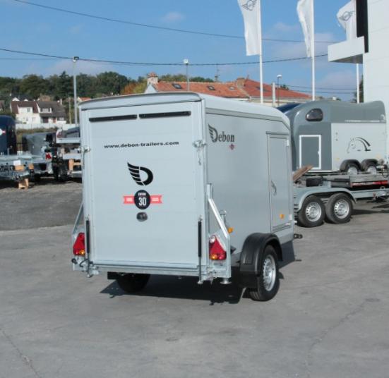 DEBON C255 PLYWOOD FOURGON 1 ESSIEU SANS FREINS ROUES EXTERIEURES + PORTE LATERALE