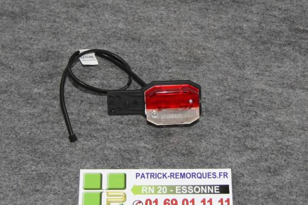 FEU DE GABARIT BICOLORE SUR PLATINE POUR REMORQUE 6882