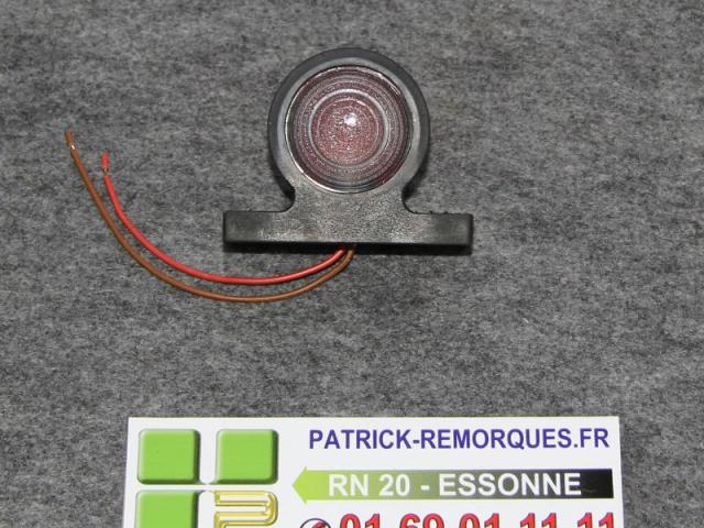 FEU DE GABARIT BICOLORE SUR PLATINE POUR REMORQUE 