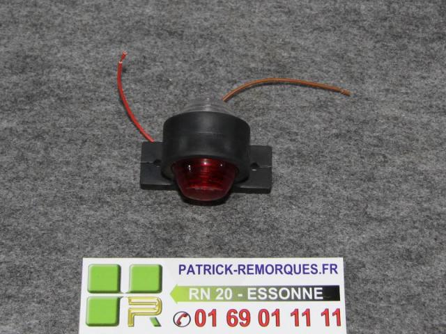 FEU DE GABARIT BICOLORE SUR PLATINE POUR REMORQUE 