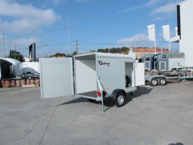 DEBON C255 PLYWOOD FOURGON 1 ESSIEU SANS FREINS ROUES EXTERIEURES + PORTE LATERALE